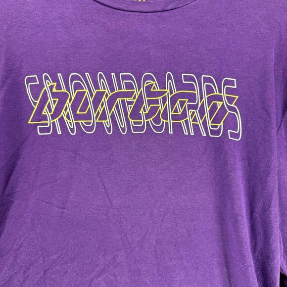 Burton Snowboards Long Sleeve‎ Graphic Tshirt Purple Color Mens Size S - Picture 4 of 11